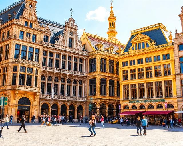 Brussels Grand Place historic European square