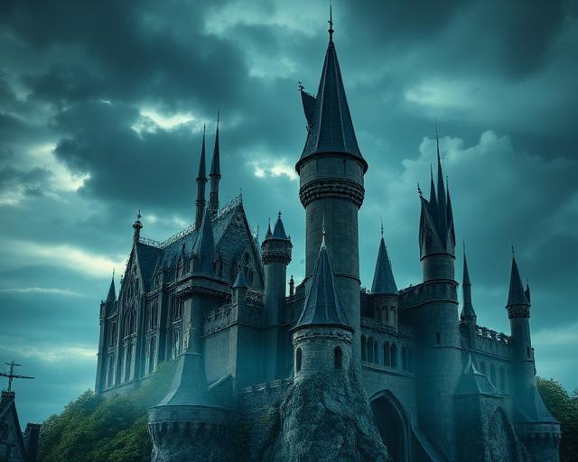 Hogwarts castle magical wizarding world