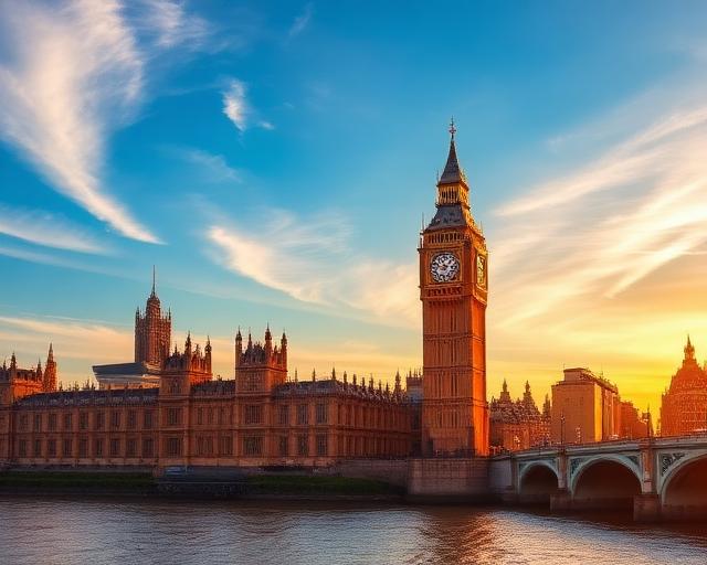 Big Ben and Houses of Parliament, London - day trip destination from Brighton